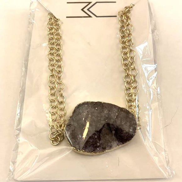 NEW Marrin Costello Purple Amethyst Druzy Pendant on 18" Chain - one-of-a-kind! - Picture 4 of 4